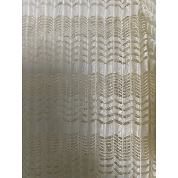 Porto Cruz Crochet Cover Up Tunic Top Open Knit Beach Swim Pool Bohemian Cream S - Picture 7 of 8